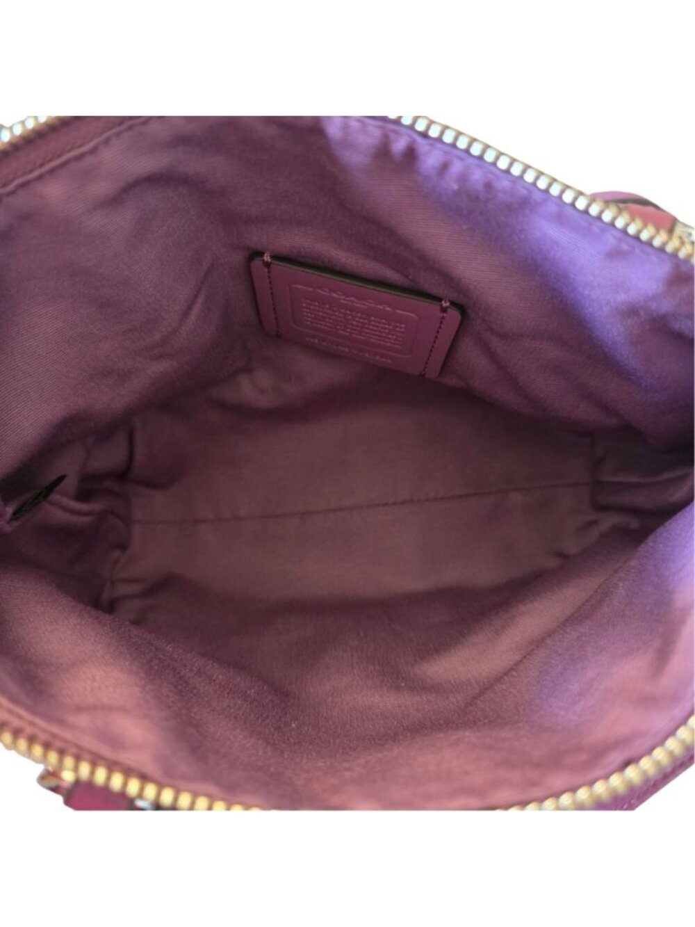 Coach Mini Kelsey Satchel Mauve Purple Pebbled Leather Crossbody Bag F57563 NWT - Picture 15 of 16